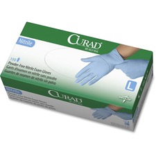 Medline MII CUR9316 Curad Powder-free Nitrile Disposable Exam Gloves -