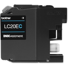 Original Brother LC20EC Inkvestment Super High Yield Cyan Ink Cartridg