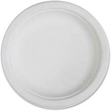 Genuine GJO 10216 Joe Compostable Plates - Disposable - White - 50 Pie