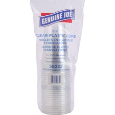 Genuine GJO 58232CT Joe Clear Plastic Cups - 25 - 10 Fl Oz - 500  Cart