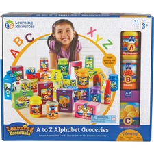 Learning LRN 7729 A-z Alphabet Groceries Activity Set - Themesubject: 