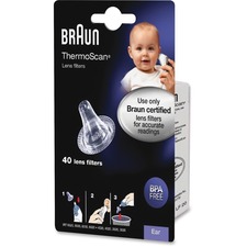 Kaz HWL LF40US01 Braun Ear Thermometer Lens Filters - Latex-free, Bpa 