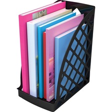 Deflecto DEF 34904 Sustainable Office Magazine File - Black - 1 Each