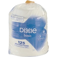 Georgia DXE DBB12W Dixie Basicreg; Lightweight Disposable Paper Bowls 