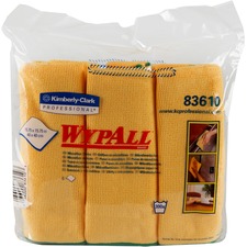 Kimberly KCC 83610CT Wypall Microfiber Cloths - General Purpose - Clot