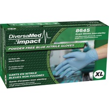 Impact IMP 8645XL Diversamed Disposable Nitrile Powder Free Exam - X-l