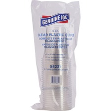 Genuine GJO 58231CT Joe Clear Plastic Cups - 25 - 12 Fl Oz - 500  Cart