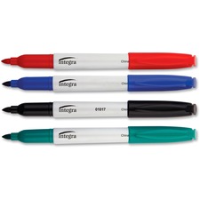 Integra ITA 01019 Bullet Tip Dry-erase Whiteboard Marker Set - Bullet 