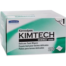 Kimberly KCC 34120 Kimtech Kimwipes Delicate Task Wipers - 1 Ply - 4.4