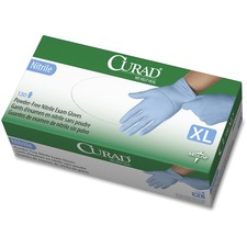 Medline MII CUR9317 Curad Powder-free Nitrile Disposable Exam Gloves -