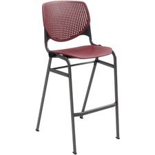 Kfi KFI BR2300P07 Kfi Barstool With Polypropylene Seat And Back - Burg