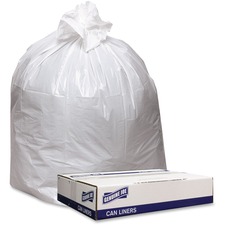 Genuine GJO 4046W Joe Low Density White Can Liners - 45 Gal - 40 Width