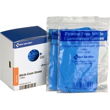 First FAO FAE6018 First Aid Only Smartcompliance Refill Nitrile Gloves