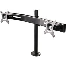 Kantek STS802 Mounting Arm For Monitor - Black - Adjustable Height - 2