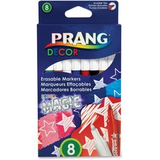 Dixon DIX 74108 Prang Decor Magic Erasable Markers - Assorted Water Ba