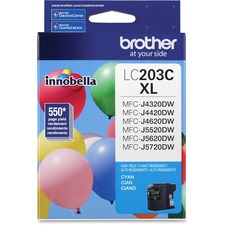 Original Brother LC203C Innobella  High Yield Cyan Ink Cartridge - Ink