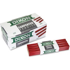 Dixon DIX 14100 Dixon Economy Flat Carpenter Pencils - Medium Point - 