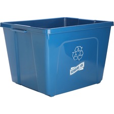 Genuine GJO 11582 Joe 14-gallon Recycling Bin - 14 Gal Capacity - Rect