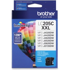 Original Brother LC205C Innobella  Super High Yield Cyan Ink Cartridge