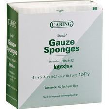 Medline MII PRM4412CT Medline Sterile Gauze Sponges - 12 Ply - 4 X 4 -