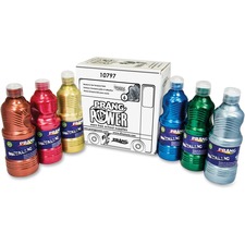 Dixon DIX 10797 Prang Power Metallic Paint Set - 16 Fl Oz - 6  Set - M