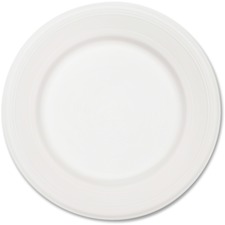 Huhtamaki HUH VENTURECT Chinet Classic White Plates - - Paper, Fiber -