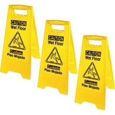 Genuine GJO 85117BD Joe Universal Graphic Wet Floor Sign - 3  Bundle -