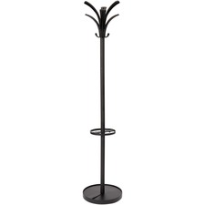 Alba ABA PMBRION Alba Coat Stand - 13.8 Length - For Coat - Black - 1 