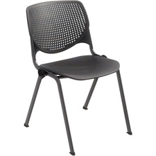 Kfi KFI 2300BKP10 Kfi Stacking Chair - Black Polypropylene Seat - Blac