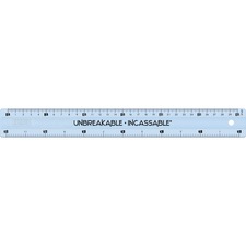 Helix HLX 245649 Unbreakable Ruler - 10 Length - Imperial, Metric Meas