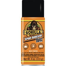 Gorilla GOR 6346502 Gorilla Spray Adhesive - 4 Oz - 1 Each - Clear