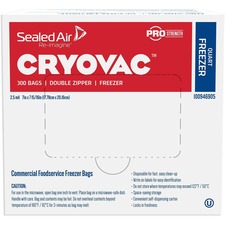 Diversey DVO 100946905 Cryovac Quart Freezer Bags - 1 Quart - 7 Width 