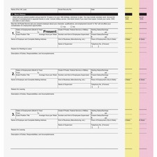 Iconex AVE 59106 Carbonless Paper - White, Yellow - 8 12 X 11 - 835  C