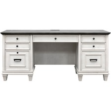 Martin MRT IMHF689W Martin Hartford Vintage Linen Desk Unit - 70 X 21 