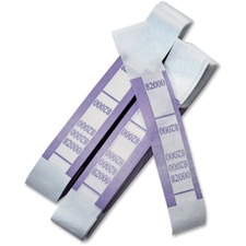 Iconex ICX 94190065 Currency Straps - Total $2,000 - Color Coded, Stur