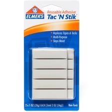 Elmers EPI 98620LMR Elmer's Tac 'n Stik Reusable Adhesive Putty - X 2 