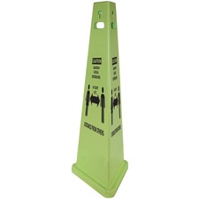 Impact IMP 9140SD Trivu Social Distancing 3 Sided Safety Cone - 1 Each