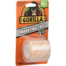 Gorilla GOR 104671 Gorilla Tough  Clear Mounting Tape - 4 Ft Length X 