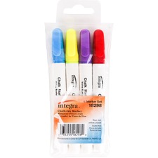 Integra ITA 18298 Chalk Ink Markers - Bullet Marker Point Style - Blue