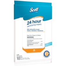 Kimberly KCC 41526 Scott 24 Hour Sanitizing Wipes - Wipe - Fresh Scent