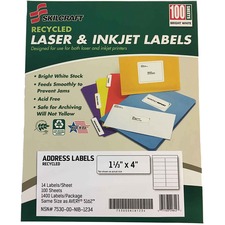 National 7530016736513 Skilcraft Recycled Laserinkjet Address Labels -