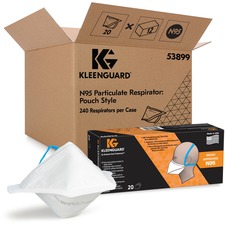 Kimberly KCC 53899CT Kleenguard N95 Pouch Respirator - Recommended For