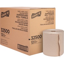 Genuine GJO 32500 Joe Embossed Hardwound Roll Towels - 7.88 X 600 Ft -