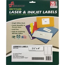 National 7530016736514 Skilcraft Recycled Laserinkjet Address Labels -