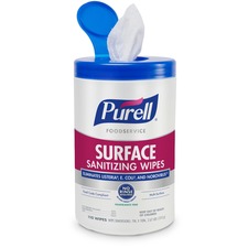 Gojo GOJ 934106 Purellreg; Foodservice Surface Sanitizing Wipes - Read