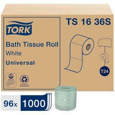 Essity TRK TS1636S Tork Conventional Toilet Paper Roll White T24 - 1 P