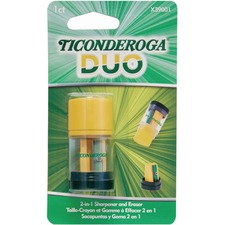 Dixon DIX X39001 Ticonderoga Duo Manual Pencil Sharpener - Multicolor 