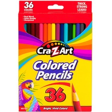 Crazart CZA 10438WM36 Cra-z-art Colored Pencils - Multi Lead - Wood Ba