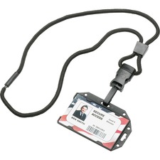 National 8455016660466 Skilcraft Rfid Card Holder Lanyard - Horizontal