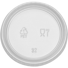 Georgia DXE PL40CLEAR Dixie Portion Cup Lids By Gp Pro - Pete Plastic 